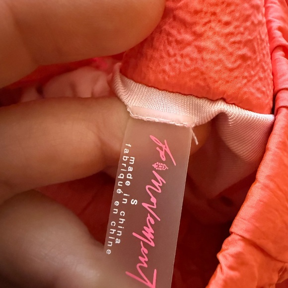 FP Movement The Way Home Shorts Orange Lined Size Small High Elastic Waist - Picture 5 of 6